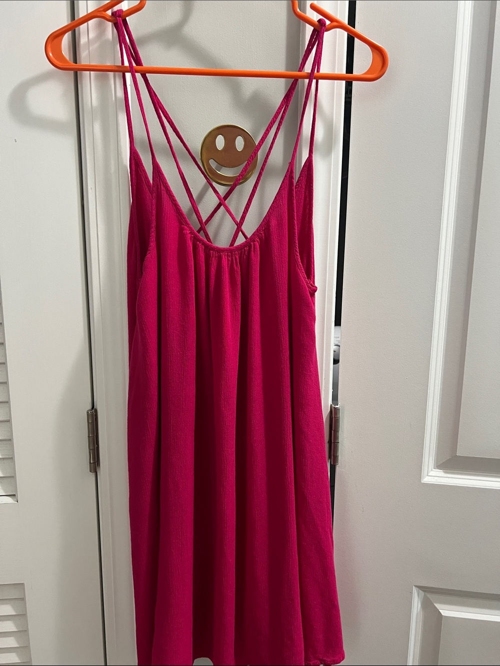 Roxy Girls' Bright Fuchsia Strappy Sundress